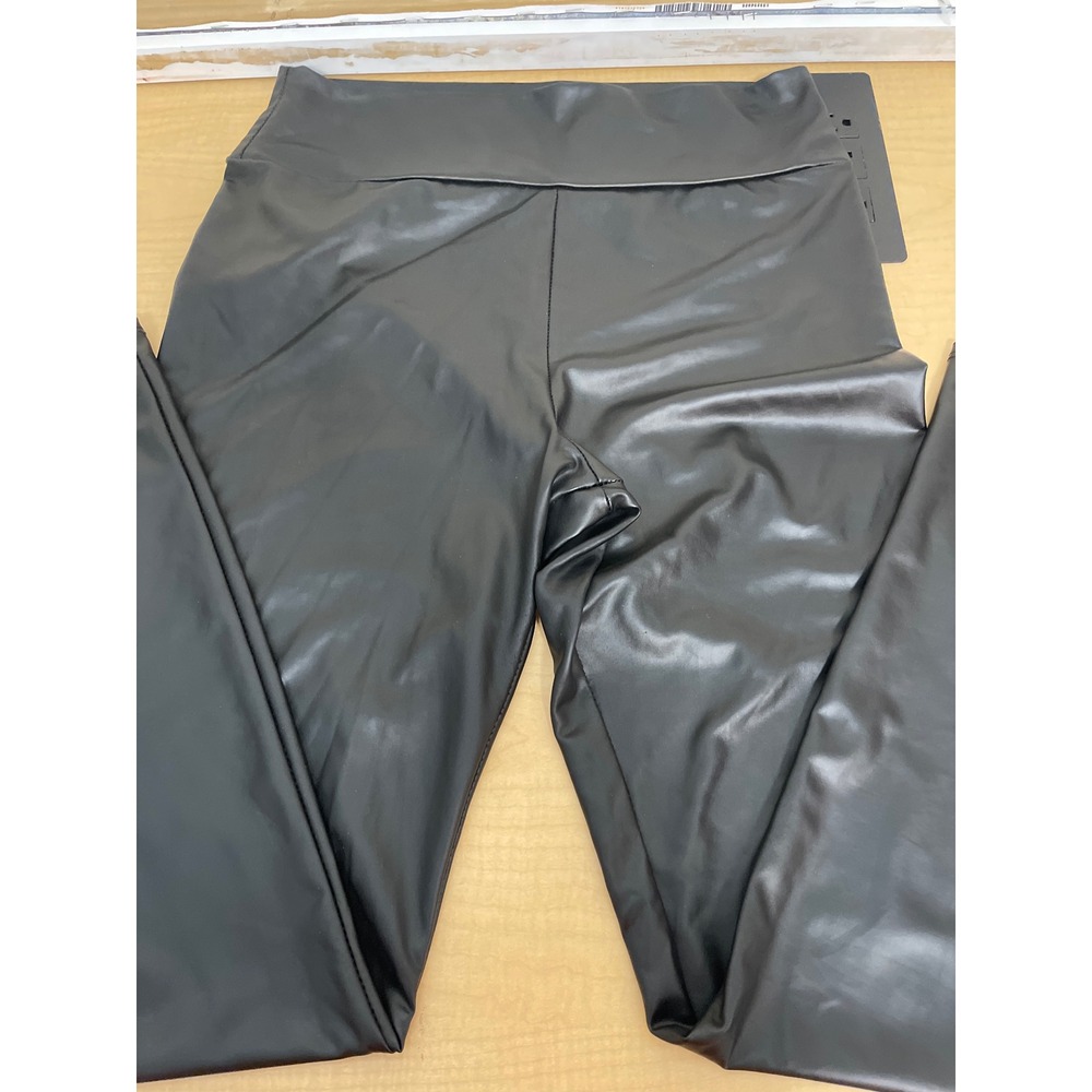 Windsor Black Faux Leather High Waisted Leggings Slim Fit Pants